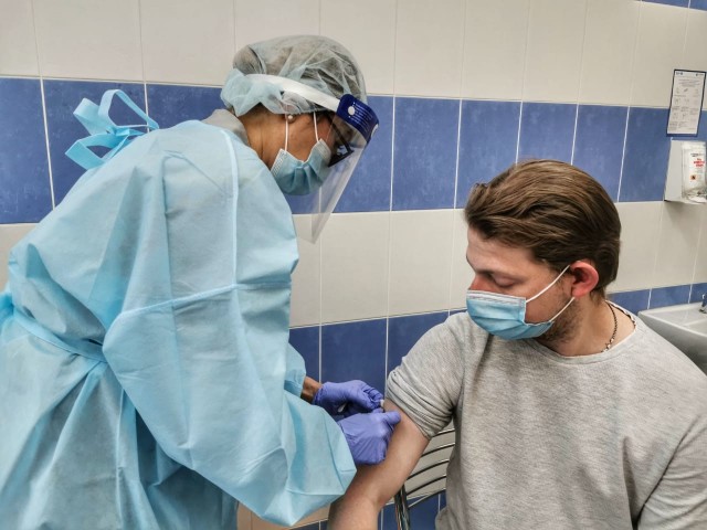 A vaccination station was launched at the AIDS Center in Almaty