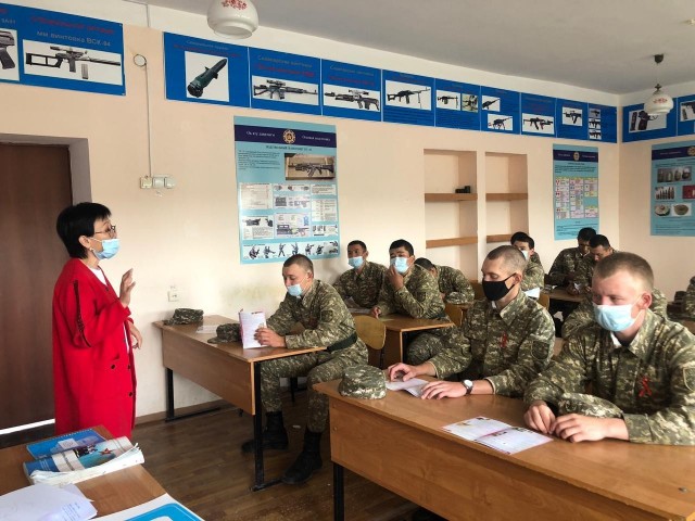 A seminar at the Military-Technical School was held in Uralsk