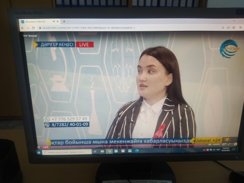 Врачи выступили в прямом эфире на Алматинском областном телеканале