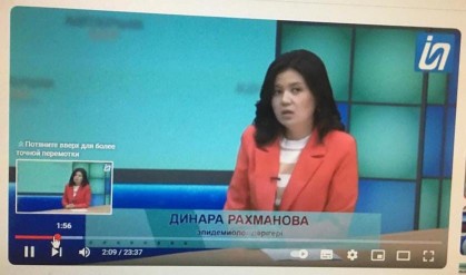 Talks about HIV on TV screens in Pavlodar
