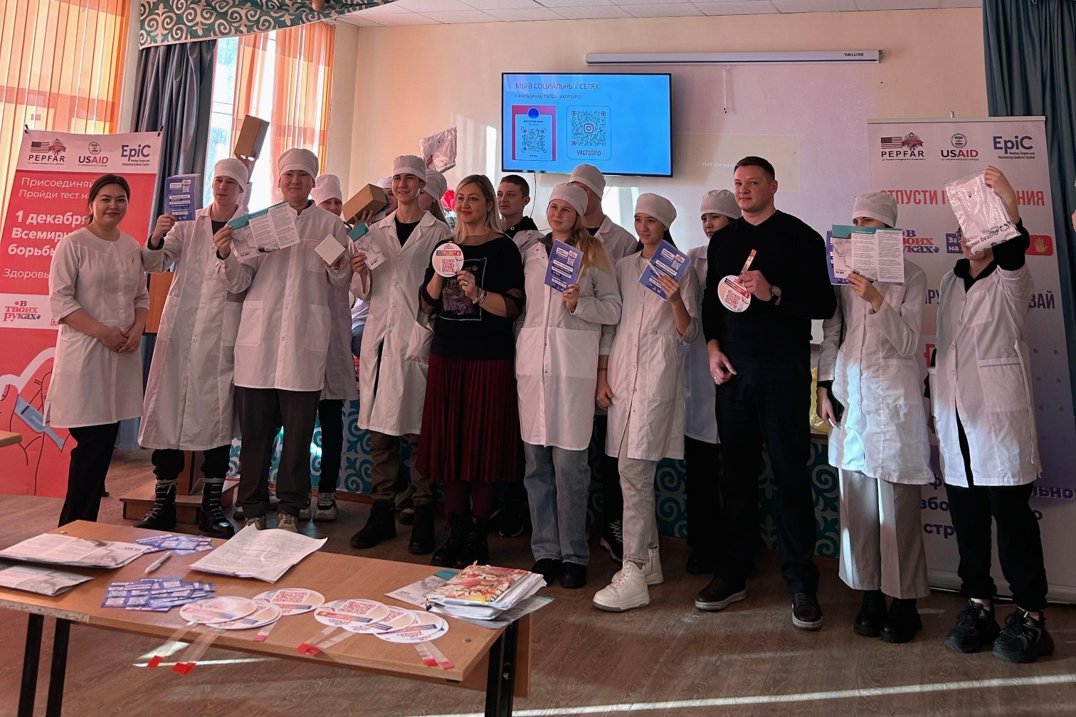 Lecture on HIV Prevention at the Ust-Kamenogorsk Dental College