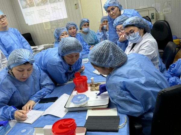 Training on HIV Rapid Testing Conducted at the Regional HIV Center of West Kazakhstan